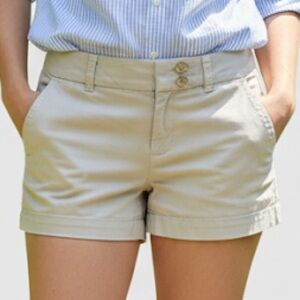 Vineyard Vines Khaki Cotton Stretch Everyday Chino‎ Cargo Shorts 2 new with flaw